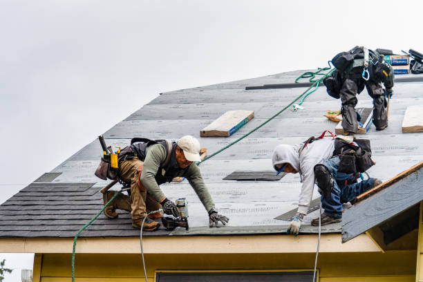 Professional Storm Damage Roof Repair technician working in Acton, CA